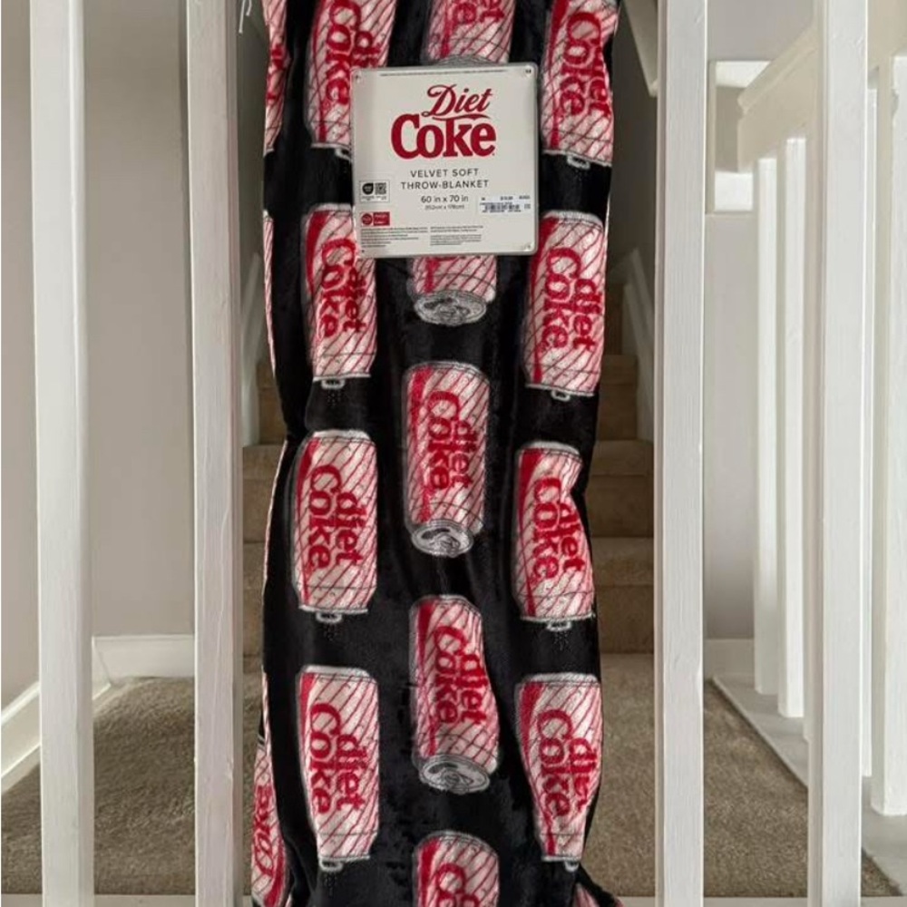 Viral Diet Coke velvet Soft Throw Blanket